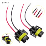 2 vnt., skirti H8 H9 H11 lemputės laido jungtis 12V automobilio priekinių žibintų laido ki&scaron;tukas Automobilio rūko žibinto lemputės lizdo adapterio laidų pynimas maža linija