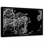 Feeby Canvas print, Rio de Žaneiro miesto planas