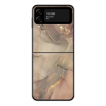 Samsung Zflip3 Z Flip3 5g Zflip Flip Black PC Smartphone Dėklas Rožinis Auksinis Marmurinis Art Fashion Hard For Samsung Z Flip