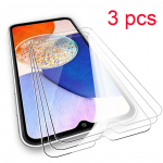 3 vnt grūdintas stiklas, skirtas Samsung Galaxy A54 A34 A14 5G A13 4G A24 A04 A04S A04E A23 A12 A33 A53 5G A03 A03S A73 ekrano apsauginė dangtelis Apsauginė plėvelė For Samsung A54 balta