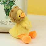 Kim&scaron;tų žaislų anties galva, automobilio raktų pakabukas, kuprinė, lėlių ir mergaičių krep&scaron;io pakabukas ruda