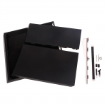 Žaidimų ma&scaron;inos dėklas, vientisos spalvos apvalkalas žaidimų konsolės pakaitinis korpusas, skirtas PS4 1200 žaidimų priedams juodas