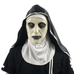 Vienuolė siaubo kaukė gaubtu &scaron;almas Valak Helovinas Scary Cosplay kostiumai Prop Party