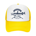 Pankų unisex lydekų žvejybos sunkvežimių kepurė suaugusiems žvejo žuvims reguliuojama beisbolo kepurė WoUnisex unisex lauke Trucker Hat