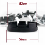 4 vnt./stal. Plastikiniai padangų apmu&scaron;alai universalūs 56 mm 60 mm 63 mm 65 mm 68 mm lengvojo automobilio furgono rato centrinė stebulės dangtelis Auto priedai