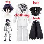Danganronpa V3 Kokichi Oma Cosplay Kostiumas Prezidento Uniformos Apsiaustas Pilnas Rinkinys Helovino Karnavalo drabužiai L kaip parodyta spalva