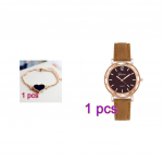 (Laikrodis + apyranke) Moteri&scaron;kas prabangus laikrodžių rinkinys su meilės apyranke