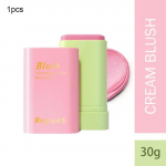 Daugiafunkcinis skaistalų lazdelė Natural Cheek Face Rouge Blusher kremas i&scaron;liekantis auk&scaron;tos spalvos, &scaron;viesinantis odos toną, atsparus vandeniui rožinė