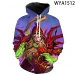 Pavasario rudens žaidimas Warcraft Vyri&scaron;ki Moteri&scaron;ki megztiniai 3D spausdinta madinga gatvės apranga Laisvalaikis ilgomis rankovėmis Vyri&scaron;ki megztiniai Didelės vir&scaron;ūnės XL