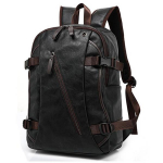 Vyri&scaron;kos alyvos va&scaron;ko odos kuprinė nuo vagystės Vyri&scaron;ka laisvalaikio kuprinė ir kelioniniai krep&scaron;iai Western College Bookbag Ne&scaron;iojamojo kompiuterio krep&scaron;iai su ausinių prievadais juoda