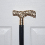 91.44 cm Brass Derby Handle with Walnut Wood Shaft Walking Stick Cane