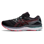 Asics Gel Nimbus 23 2E Plati Juoda Elektros Raudona Vyri&scaron;ki Sportbačiai 1011B006-007 39