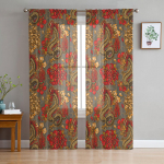 Kinijos drakono tekstūros skaidrios užuolaidos, skirtos svetainei miegamajam namų dekoravimui virtuvės tiulis, skirtos langams, galile užuolaidoms 135W x 114H(cm)