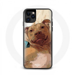 Coque Iphone 13 Pitbull marron