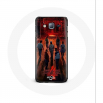 Coque pour Samsung Galaxy J5 Stranger Things Affiche Equipages Fan Art Saison 4