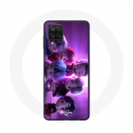 Coque pour Samsung Galaxy A12 BTS TinyTAN Animation Affiche RM Jin Suga J-Hope Jimin V Et Jungkook M