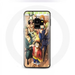 Coque pour Samsung Galaxy S9 Plus One Piece Luffy Affiche Equipages Manga Anime - Maniacase