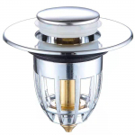 Universalus praustuvo &scaron;erdis, at&scaron;okantis kanalizacijos filtras iki vonios kambario kriauklės kam&scaron;telio F5T8 silver-One-size