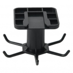 Virtuvės indų kabykla po spintele &Scaron;auk&scaron;tas laikymo kablys 360 laipsnių besisukantis lipnus be gręžimo Neslystantis &scaron;epetys Mentele kau&scaron;elis pakabinamas maisto spaustukas pilka