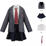 Matilda Muzikinis Cosplay Kostiumai Vaikai Mergaitėms Matilda Mokyklinė uniforma Visi&scaron;kai Kostiumai Britų stiliaus Jk Suknelių Komplektai Helovino Vaidmenų Kostiumai Moterims S