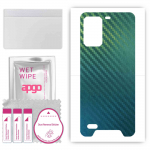 apgo Protective Skin Sticker for the back compatible with Ulefone Armor 7E, Wrap Film, Foil, Vinyl - Pattern Carbon Chameleon CAKA1