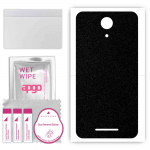 apgo Protective Skin Sticker for the back compatible with TP-Link Neffos C7A, Wrap Film, Foil, Vinyl - Pattern Matte Black