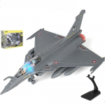 &bdquo;Rafale Combat Falcon&ldquo; orlaivių modelis armijos oro pajėgų orlaivių slėgio liejimo žaislai karinis orlaivis atsitraukia su &scaron;viesa ir garsu (&bdquo;Rafale&ldquo; kamufliažas) Size:21.7*15.7*7.3cm pilka