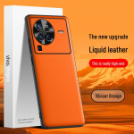 VivoX80pro skystas odinis dėklas: Apsauginis dangtelis nuo kritimo, nuo užter&scaron;imo, vientisas. Idealiai tinka jūsų telefonui! vivo X80 Pro