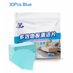 30/100 vnt. universalios grindų valymo servetėlės ​​&ndash; dezinfekuojančios, aromatingo kvapo &ndash; lengvai valomos plytelių ir kietmedžio grindims 30Pcs mėlyna