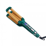 Profesionali plaukų garbanojimo žnyplės 3 cilindrų kiau&scaron;inių suktukai Keraminės trijų cilindrų garbanojimo žnyplės su LCD ekranu Gofruoklės Bangų formavimo žnyplės us