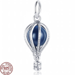 Spalvingi kar&scaron;to oro baliono pakabukų karoliukai moterims 925 sidabro lėktuvo namelio pakabinamos apyrankės, karoliai, &bdquo;pasidaryk pats&ldquo; papuo&scaron;alų žymėjimas