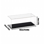 Skaidrus Akrilinis Vitrinos Laikymo Dėžutė Kubas Surinkti Apsauga nuo Dulkių Vitrina Kolekcionuojamiems Daiktams Veiksmo Figūrėlėms Žaislams Stalinis Laikymas 50*20*20cm