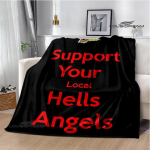Hells angels logotipas Spausdinta antklodė Vaikams &Scaron;ilta antklodė Flanelė Mink&scaron;ta Patogi Antklodė Namų Kelionių Antklodė Gimtadienio dovana 40x50in