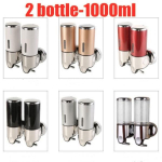 Vonios sieninis muilo dozatorius, pompos laikiklis, &scaron;ampūnas, skystas dozatorius, ploviklis du&scaron;o želė buteliukas Virtuvės priedai namams 2PCS-High quality skaidri
