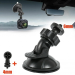 DVR laikiklis, montuojamas siurbtuku, 6 mm/4 mm sraigtiniame automobilyje montuojamas DVR laikiklis
