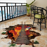 1vnt 60x90cm kosminė erdvė 3d sienų lipdukai galaktika jūrų lėktuvas dangus namų dekoravimas lipdukai vaikų kambario grindys svetainė 60x90cm