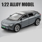 Nauja 1:24 &bdquo;HiPhi X&ldquo; visureigio lydinio naujos energijos transporto priemonės modelis, liejamas metalas, elektrinis, pažangus eismo automobilio modelis, garsus ir lengvas vaikų žaislas, dovana