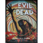 EVIL DEAD Originalus kino plakatas, suvyniotas, mažo formato 53x40, Sam Raimi, pakartotinis leidimas 1990 juoda