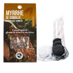 R&eacute;sine de Myrrhe de Somalie &agrave; br&ucirc;ler + rouleau de 10 charbons