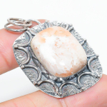 Scolecite Handmade 925 Sterling Silver Jewelry Pendant 2.01 n6m98