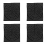 4 vnt. Atsparios dilimui pado apsaugos batams, sportbačiams, guminiams padams, lipdukai, neslystantys, lipnūs lipdukai One Size mėlyna