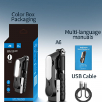 Naujas ne&scaron;iojamas stabilizatorius su 1 a&scaron;ies stabilizatoriumi ir asmenukių lazdele, trikojo laikikliu, 3 režimais, belaidžiu &bdquo;Bluetooth&ldquo; nuotolinio valdymo pultu, skirtu &bdquo;iPhone&ldquo; ir &bdquo;Android&ldquo; i&scaron;maniesiems telefonams. juoda