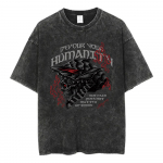 Anime Berserk Guts Rūg&scaron;tinis mar&scaron;kinėlis Retro Vintažinis Plautas Grafiniai Mar&scaron;kinėliai Vyrams Medvilniniai Kasdieniai Mar&scaron;kinėliai Trumpomis Rankovėmis Vir&scaron;ūnės 3XL
