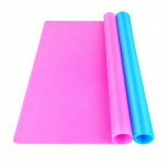 Skaidrus silikoninės dervos padėklas 2 vnt. Atsparus auk&scaron;tai temperatūrai, atsparus ne&scaron;varumams, įrankis papuo&scaron;alų gamybai, modeliavimo įrankiai 1pc blue+1pc pink