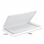 Dulkėms ir drėgmei atsparus dėklas-laikiklis, kaukės laikymo sandari dėžutė, ne&scaron;iojamas veido kaukių organizatorius 1 pcs