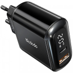 Mcdodo Szybka Ładowarka Sieciowa Do Telefonu 2X Usb Usb-C Pd 20W Miernik