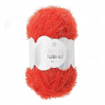 Pelote CREATIVE BUBBLE - Rico Design - Rouge - 100% polyester - 50g - Crochet n&deg;4