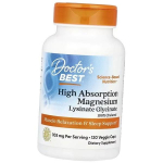 Magnis, Didelio įsisavinimo magnio lizino glicinatas, Doctor's Best 120 veg. kaps. (36327078) 120vcaps