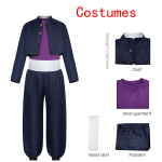 Anime Jujutsu Kaisen Todo Aoi Cosplay Kostiumas Suaugusiems Vir&scaron;us Kelnės Todo Aoi Uniforma Helovino Karnavalo Rinkinys Vakarėliui Juodas Kostiumas M mėlyna
