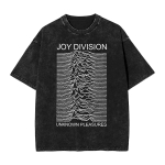 Joy Division mar&scaron;kinėliai Roko muzikos grupė Harajuku mar&scaron;kinėliai Trumpomis rankovėmis Gatvės stiliaus mar&scaron;kinėliai Vasaros laisvalaikio apvalia kaklo i&scaron;kirpte Didelio dydžio mar&scaron;kinėliai M